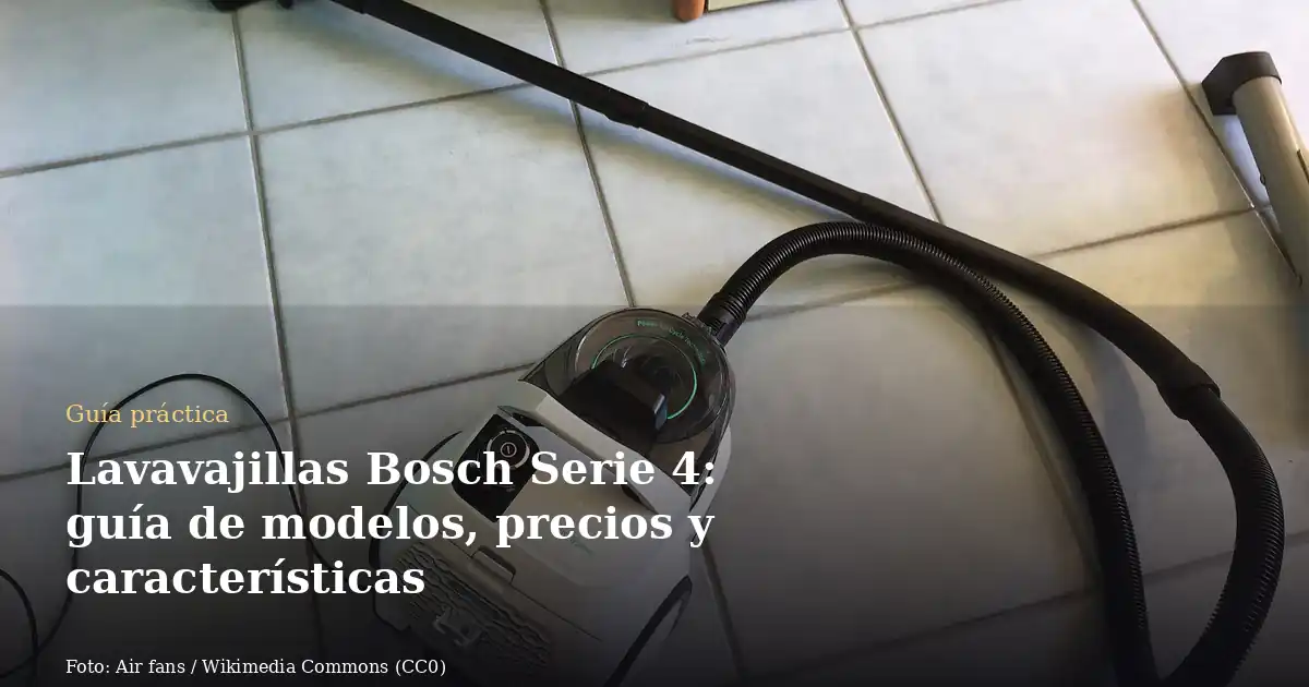 Lavavajillas Bosch Serie 4: guía de modelos, precios y características